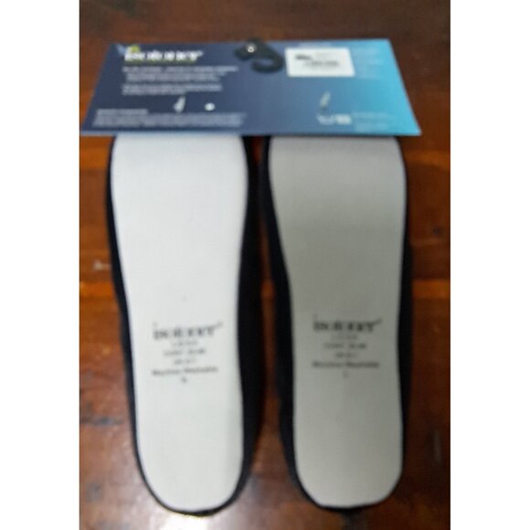 Isotoner Classic Satin Ballerina Slippers Periwinkle Large 8-9 Bridesmaid Bride - Picture 5 of 6